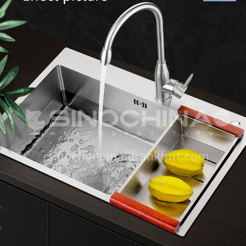 304 stainless steel hand made basin single basin kitchen sink